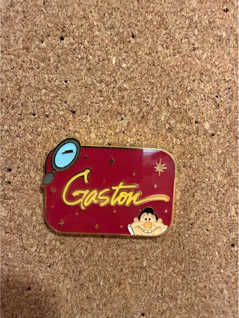Gaston Disney Loungefly Pin Villain Signature Beauty and the Beast New